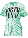 North Texas Mean Green Womens Tie Dye Showtime T-Shirt - Kelly Green