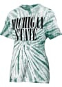 Michigan State Spartans Womens Tie Dye Showtime T-Shirt - Green