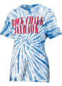 Kansas Jayhawks Womens Tie Dye Showtime T-Shirt - Blue