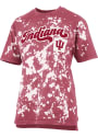 Indiana Hoosiers Womens Bleach Wash Bonanza T-Shirt - Crimson