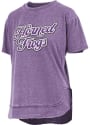 TCU Horned Frogs Womens Vintage Poncho T-Shirt - Purple