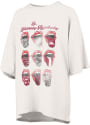 Arkansas Razorbacks Womens Rock and Roll Ruby Tuesday T-Shirt - Ivory