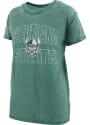 Cleveland State Vikings Womens Burnout Maxine T-Shirt - Green