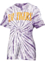 LSU Tigers Womens Tie Dye Showtime T-Shirt - Purple