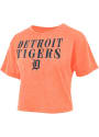 Detroit Tigers Womens Waist T-Shirt - Orange
