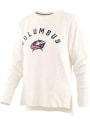 Columbus Blue Jackets Womens Cuddle Crew Sweatshirt - Ivory