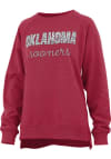 Main image for Pressbox Oklahoma Sooners Womens Crimson Steamboat Crew Sweatshirt