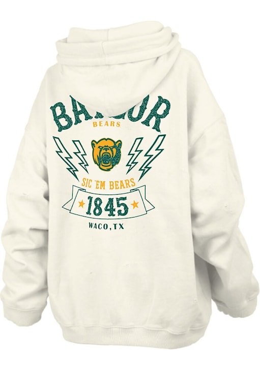 Pressbox Baylor Bears Womens IVORY RNR Hoodie 22642845