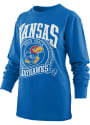 Kansas Jayhawks Womens Big Country T-Shirt - Blue
