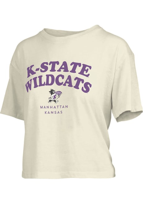 K-State Wildcats Ivory Pressbox Knobi Short Sleeve T-Shirt