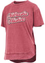 Nebraska Cornhuskers Womens Poncho T-Shirt - Red