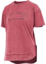 Cincinnati Bearcats Womens Pressbox Poncho T-Shirt - Red