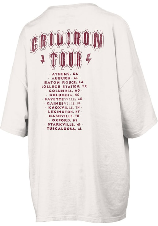 Pressbox Texas A&M Aggies Womens IVORY RNR T-Shirt 22643048