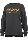 Main image for Pressbox Pittsburgh Womens Black Wordmark Design Crew Sweatshirt