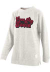 Main image for Pressbox Arkansas Razorbacks Womens Oatmeal Retro Angie Crew Sweatshirt