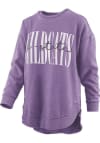 Main image for Womens K-State Wildcats Purple Pressbox Poncho Crew Sweatshirt