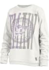 Main image for Womens K-State Wildcats White Pressbox Shoreline Crew Sweatshirt