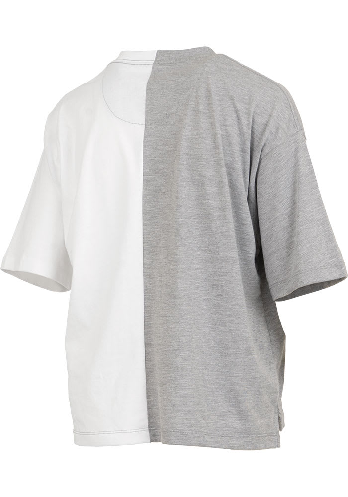 Pressbox K-State Wildcats Womens WHITE/GREY Half T-Shirt