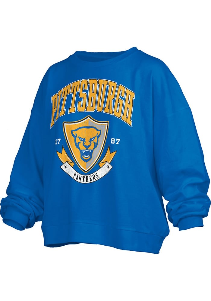 Pressbox Womens ROYAL Pitt Panthers Buckler Janise Long Sleeve