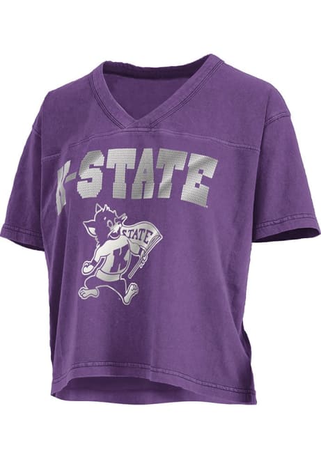 K-State Wildcats Purple Pressbox Sycamore Short Sleeve T-Shirt