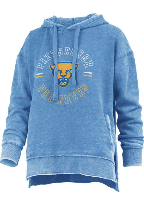 Womens Pitt Panthers Blue Pressbox Challenger Hooded Sweatshirt