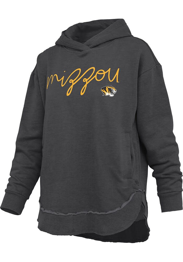 m.u × MOEK TRI GUSSET CUFFS SWEAT Pressbox Missouri Tigers Womens BLACK Clairmont Hoodie - 22645195