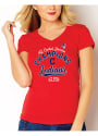 Cleveland Indians Womens 2018 Divison Champs T-Shirt - Red
