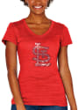 St Louis Cardinals Womens Ageless T-Shirt - Red