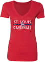 St Louis Cardinals Womens Triblend T-Shirt - Red