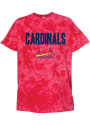 St Louis Cardinals Womens Tie Dye T-Shirt - Red