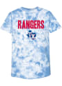 Texas Rangers Womens Tie Dye T-Shirt - Light Blue