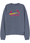 Main image for St Louis Cardinals Womens Blue Washed Crew Sweatshirt