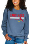 Main image for St Louis Cardinals Womens Blue Washed Crew Sweatshirt