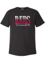 Cincinnati Reds Womens Block T-Shirt - Black