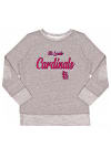 Main image for St Louis Cardinals Girls Grey City Script Long Sleeve Sweatshirt