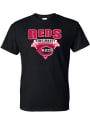 Cincinnati Reds Womens Unisex T-Shirt - Black