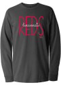 Cincinnati Reds Womens Script T-Shirt - Black