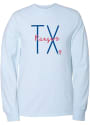 Texas Rangers Womens Script T-Shirt - Light Blue