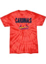 St Louis Cardinals Womens Tie Dye T-Shirt - Crimson