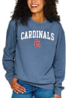 Main image for St Louis Cardinals Womens Blue Washed Style Crew Sweatshirt