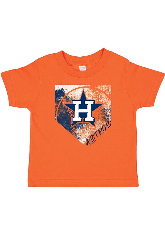 Soft As A Grape Inc. Houston Astros Toddler Orange Home Field Short Sleeve Tshirt Orange Cotton Poly Blend Size 2T Rally House