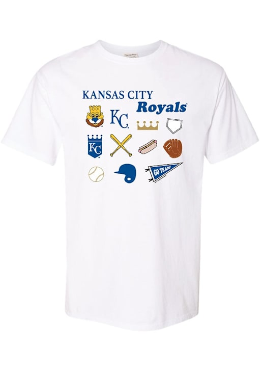 Kansas City Royals Womens White Relaxed T-Shirt 22652215