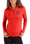 Main image for Womens Maryland Terrapins Red Cutter and Buck Coastline Qtr Zip