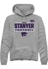 Main image for Brad Stanyer Rally Mens Graphite K-State Wildcats NIL Stacked Box Player Hood
