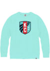 Main image for Rally KC Current Mens Teal Primary Logo Long Sleeve Crew Sweatshirt
