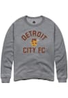 Main image for Rally Detroit City FC Mens Grey Heart and Soul Long Sleeve Crew Sweatshirt