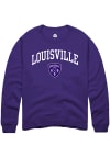 Main image for Rally Louisville City FC Mens Purple Arch Name Long Sleeve Crew Sweatshirt