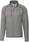 Main image for Cutter and Buck New York Red Bulls Mens Grey Mainsail Big and Tall Light Weight Jacket
