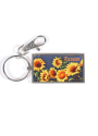 Kansas Sunflower Design Metal Keychain