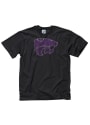 K-State Wildcats Distressed T Shirt - Black